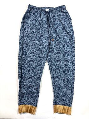 Sudara Punjammies Kala Print Slouch Pants Gold Trim